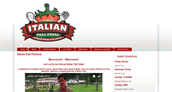Desktop Screenshot of italianfallfesta.com