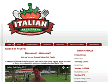 Tablet Screenshot of italianfallfesta.com